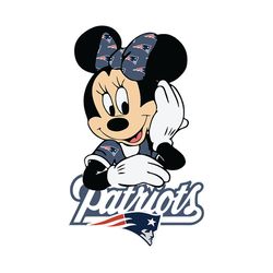 new england patriots minnie mouse svg, nfl svg, sport svg, football svg, digital download