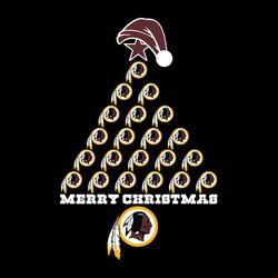 merry christmas washington redskins svg, christmas tree svg, nfl svg, sport svg, football svg, digital download