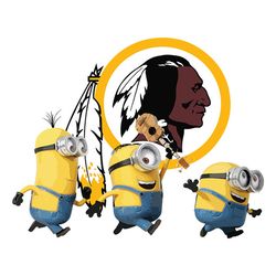 minions team washington redskins svg, nfl svg, sport svg, football svg, digital download