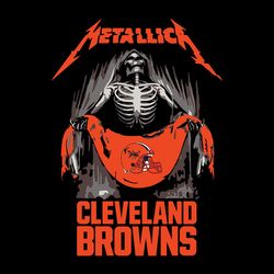 metallica cleveland browns svg, skeleton svg, nfl svg, sport svg, football svg, digital download