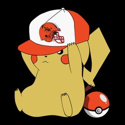 pikachu fan cleveland browns svg, nfl svg, sport svg, football svg, digital download