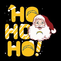 ho ho ho santa los angeles chargers svg, nfl svg, sport svg, football svg, digital download