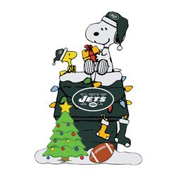 snoopy new york jets christmas svg, nfl svg, sport svg, football svg, digital download