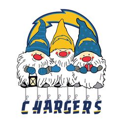 gnome fan los angeles chargers svg, nfl svg, sport svg, football svg, digital download