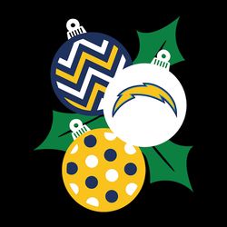 christmas ornaments los angeles chargers svg, nfl svg, sport svg, football svg, digital download