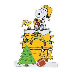 snoopy los angeles chargers christmas svg, nfl svg, sport svg, football svg, digital download