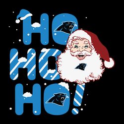 ho ho ho santa carolina panthers svg, nfl svg, sport svg, football svg, digital download