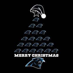 merry christmas carolina panthers svg, christmas tree svg, nfl svg, sport svg, football svg, digital download