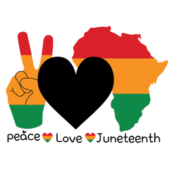 peace love junteenth svg, black history month svg, african american svg, black history svg, melanin svg, digital file