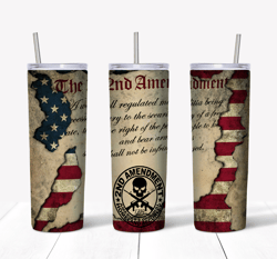 the 2nd amendment tumbler wrap, 20oz tumbler wrap, tumbler wrap png, digital download