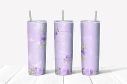 purple floral frame watercolor tumbler wrap, 20oz tumbler wrap, tumbler wrap png, digital download