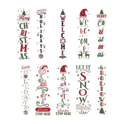 christmas porch sign svg bundle, christmas svg, winter porch sign bundle svg, christmas quote svg, digital download