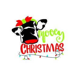 mooey christmas svg, cow svg, cow face svg, cow christmas svg, merry christmas svg, holidays svg, digital download