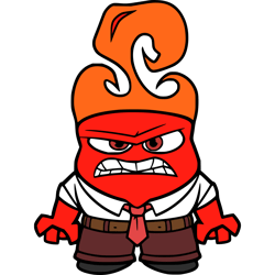 anger svg, inside out clipart, inside out svg png, anger joy sadness embarrassment anxiety, digital download-7