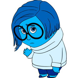 sadness svg, inside out clipart, inside out svg png, anger joy sadness embarrassment anxiety, digital download-6