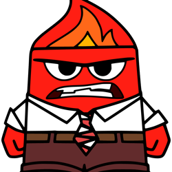 anger svg, inside out clipart, inside out svg png, anger joy sadness embarrassment anxiety, digital download-9