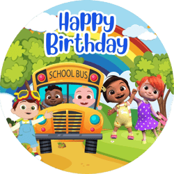cocomelon happy birthday png transparent images, cocomelon family png, cocomelon birthday png, digital download-1