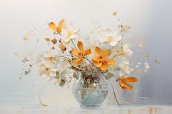printable digital download abstract flowers floral gifts 253 bedroom living room nursery room clipart jpg