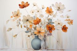 printable digital download abstract flowers floral gifts 30 bedroom living room nursery room clipart jpg