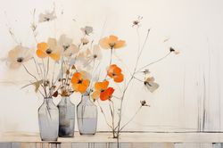 printable digital download abstract flowers floral gifts 291 bedroom living room nursery room clipart jpg
