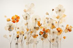 printable digital download abstract flowers floral gifts 296 bedroom living room nursery room clipart jpg