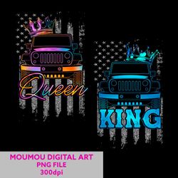 king quen jeep car, couple gift, jeep lover, gift for couple, valentine png, digital downloads, instant download