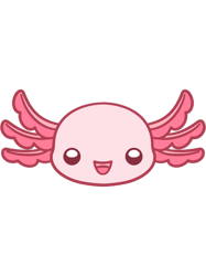 adorable axolotl minimalistic axolotl active