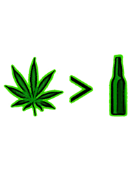 weed is greater than beer