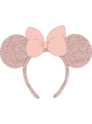 rose gold mouse ear headband