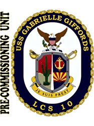 uss gabrielle giffords (lcs10) pcu crest for light colors