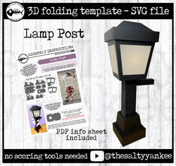 3d lamp post svg, lamp post svg, light post svg, svg file