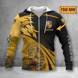 porsche hoodie 3d all over printed for gift full size