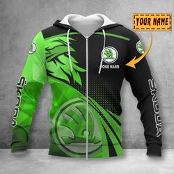 skoda hoodie 3d all over printed for gift full size