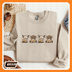cute highland cow | brown cow | cute cow png | png for shirt | png files for sublimation | digital