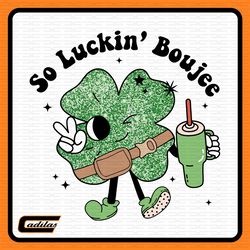 so lucky boojee belt bag inspired png, funny shamrock png, st patricks day, clover png, irish day, digital download