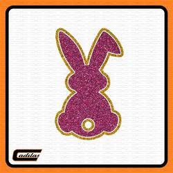 trendy easter bunny, sparkly faux sequins easter png, happy easter png, cute easter day shirt design, trendy easter back
