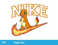 hitokage nike jpeg image cartoon digital file