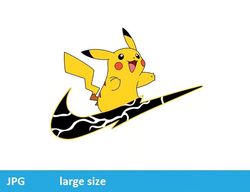 nike pikachu pokemon jpeg image cartoon digital file