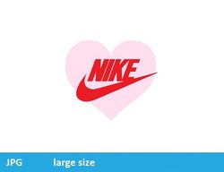 nike heart jpeg image cartoon digital file