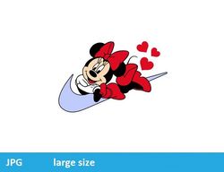 nike minnie disney logo jpeg image cartoon digital file