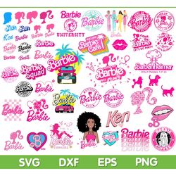 barbie svg, barbie icons bundle, barbie princess silhouette svg, barbie svg bundle