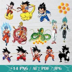 files dragon ball svg bundle, dragon ball z svg, goku png, dragon ball png, dragon ball z png, dragon ball logo