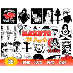 naruto svg bundle, anime vector, anime cut file, anime clipart, anime silhouette, anime bundle