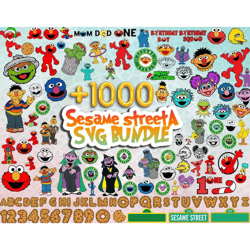 bundle sesam street svg, street monsters svg, sesame street bundle, cookie monster svg file digital