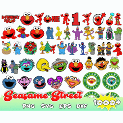 bundle sesam street svg, street monsters svg, sesame street bundle, cookie monster svg file digital