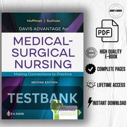 davis advantage for medical-surgical nursing: making connections to practice second edition (test bank)