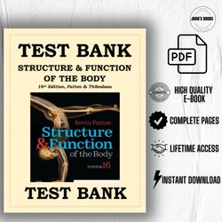 structure & function of the body -(testbank) 16th edition