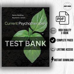 current psychotherapies 11th edition (test bank)