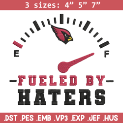 fueled by haters arizona cardinals embroidery design, arizona cardinals embroidery, nfl embroidery, sport embroidery.