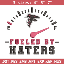 fueled by haters atlanta falcons embroidery design, atlanta falcons embroidery, nfl embroidery, logo sport embroidery.